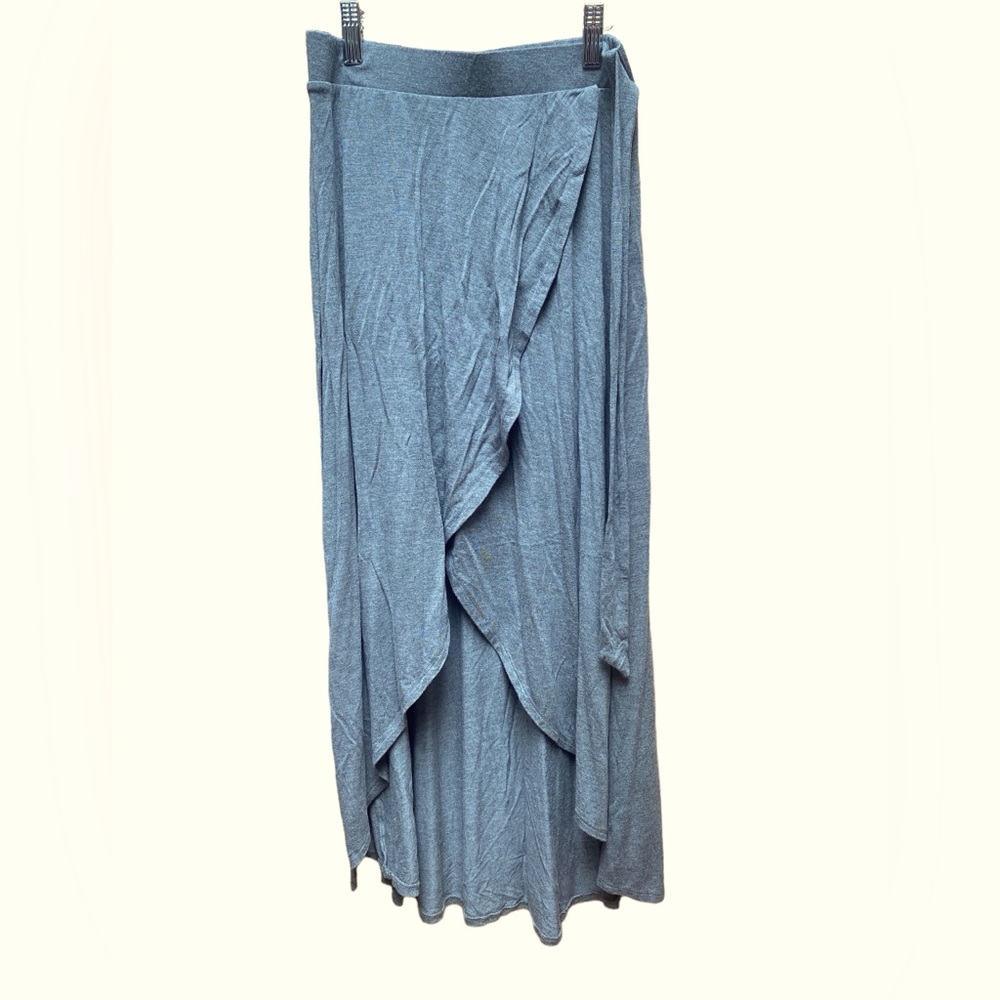 S maxi high low skirt grey